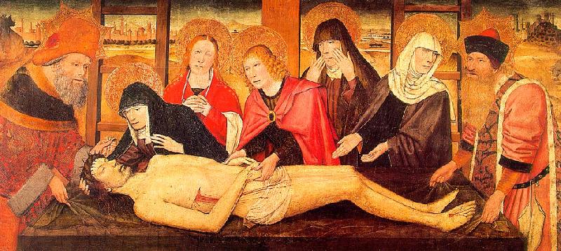 Jaume Huguet The Lamentation of Christ, canvas